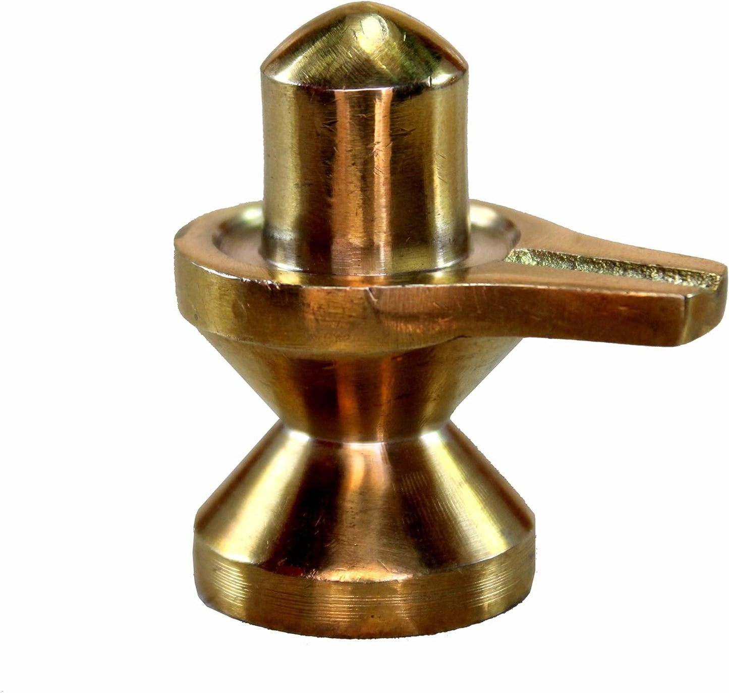 ESPLANADE Brass Shiva Lingam Idol 2.5 in Car Dashboard God Idol for Home for Desk Decor | Antique Decor Item | Home Decor Gift Showpieces