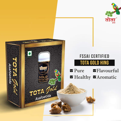 Tota Gold 100% Pure Hing Crystals - 14gm | Gluten Free Inguva Powder - Tazaki Asfotedia Whole - Combo Pack of 2 Heeng Pure