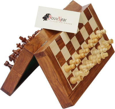 Magnetic newest Travel Chess Set with Board and Stoarge, Handmade Chess Set, Tournamnet