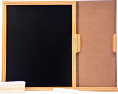 IVEI DIY MDF Black Board- Dry Erase Board with DIY Panel, DIY Room Decor - Black Board with Duster and & Chalk