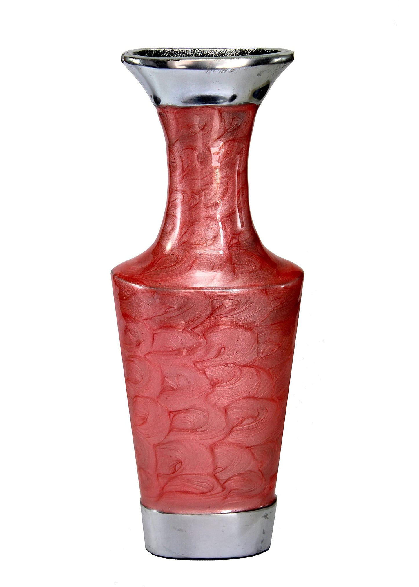 Metal Flower Vase Flower Pot Holder - Decorative Showpiece - Home Décor - Blue - 16" Inches
