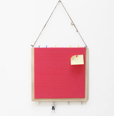 IVEI Smart pin Board and Key Holder Combination - Organizer Boards - Orange Bulletin Board