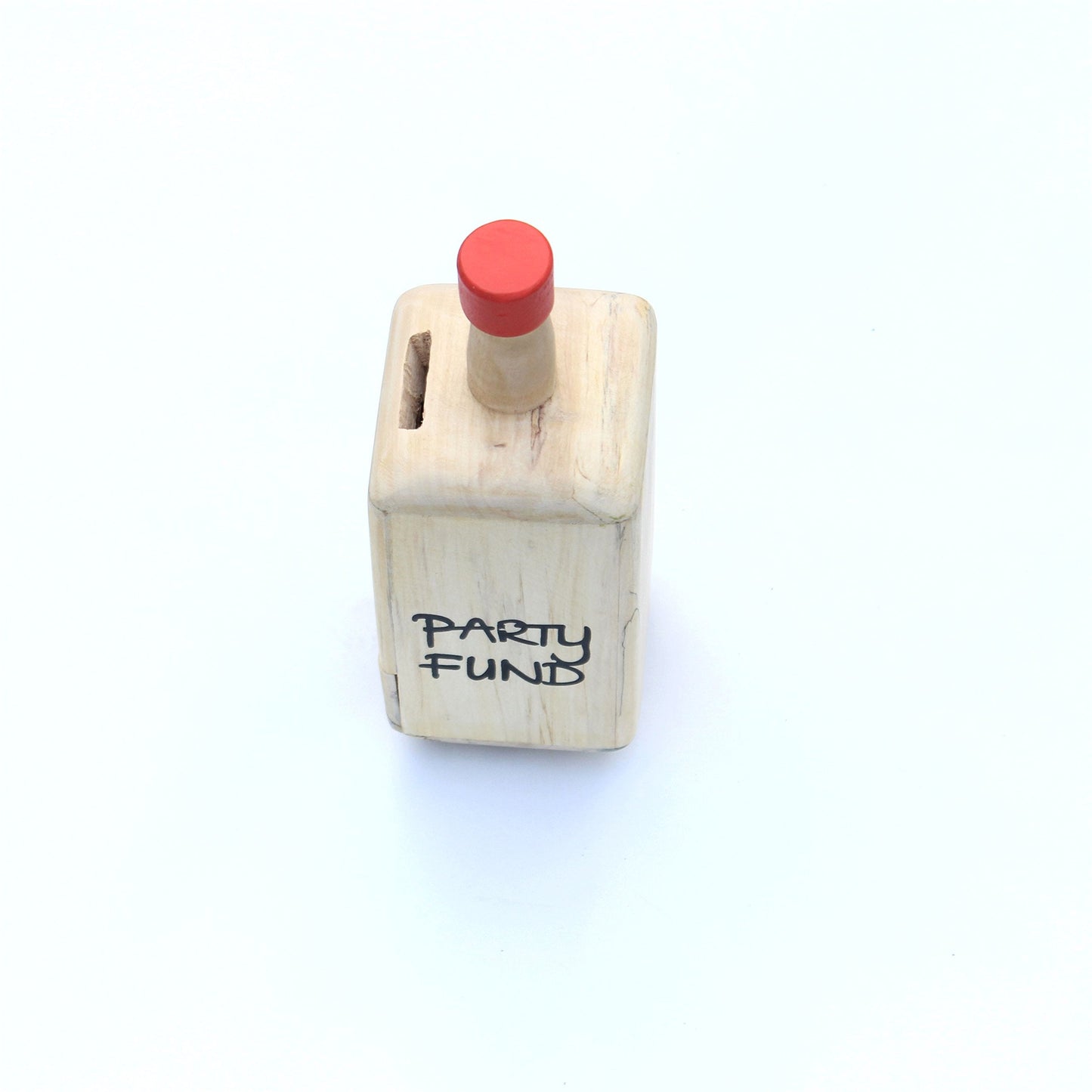 IVEI Wooden Piggy Bank Bottle Shaped Money Box - Piggy Bank for Adults - Handmade Wooden Coin Bank for Party Fund - Money Storage Box - Wooden Money Bank - Wooden Piggy Bank with Lock - Orange & Yellow