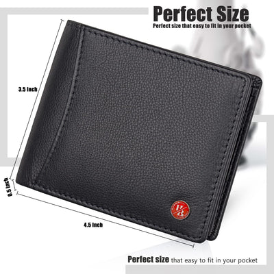 HORNBULL Themes Black Mens Leather Wallet, Keyring & Pen Combo Gift Set for Men | Wallet Men Leather Branded