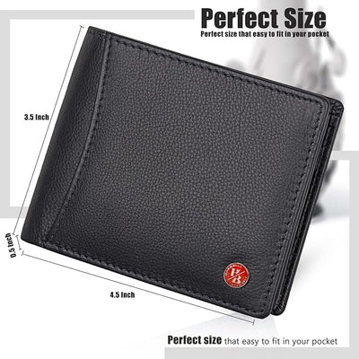 HORNBULL Migul Black Leather Wallet for Men