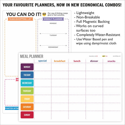 mfm toys fridge magnet write-erase A4 size notepads planners! (Boss lady planner)- Multi color