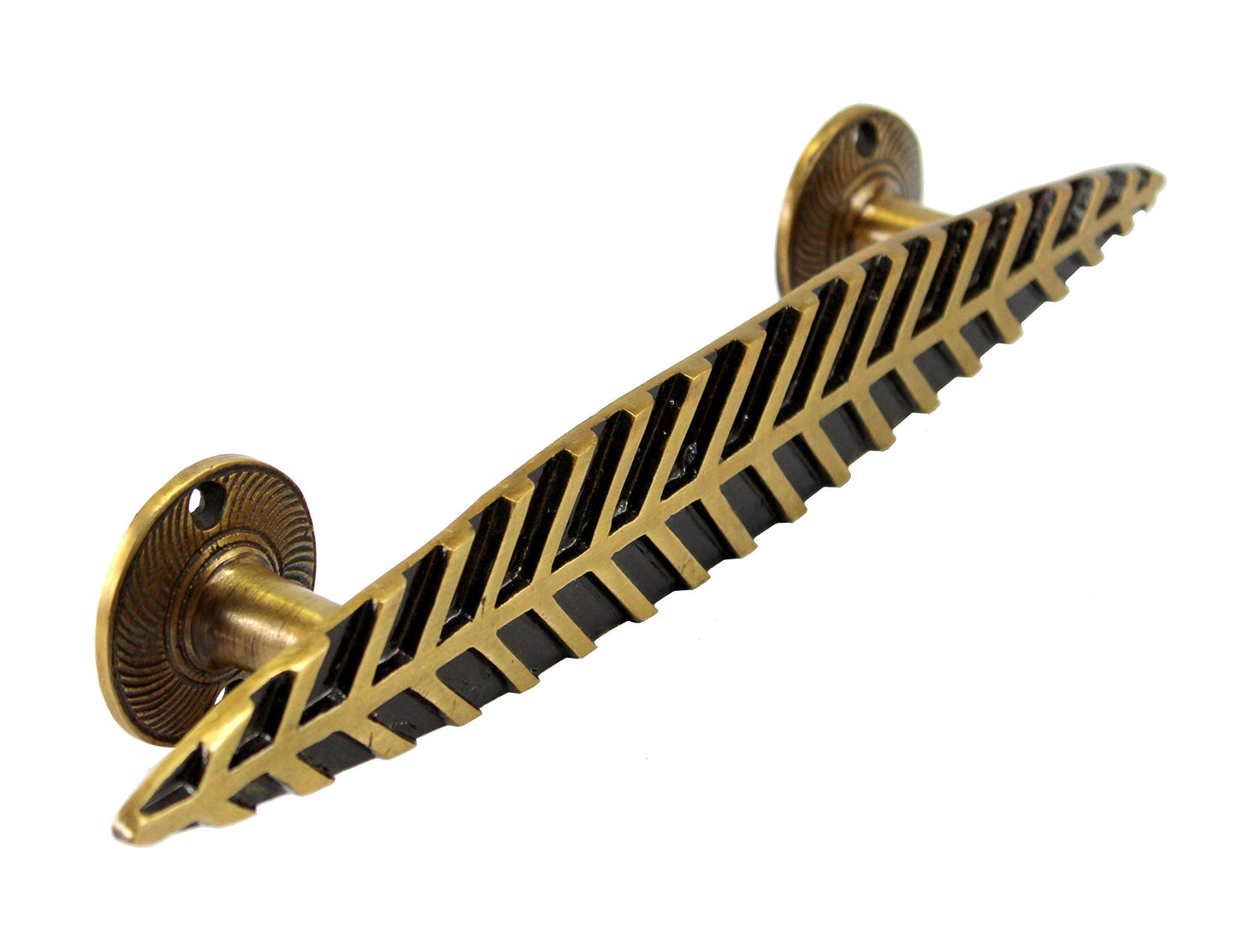 eSplanade - 12" Dolphin Design Brass Door Handle - Single Piece | Home Decor | Door Decor | Brass Door Handles | Brass Door Pulls