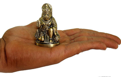 ESPLANADE Brass Hanuman Anjaneya Pavan Putra Bajrangbali Idol Murti Moorti Statue (2.5 Inch)