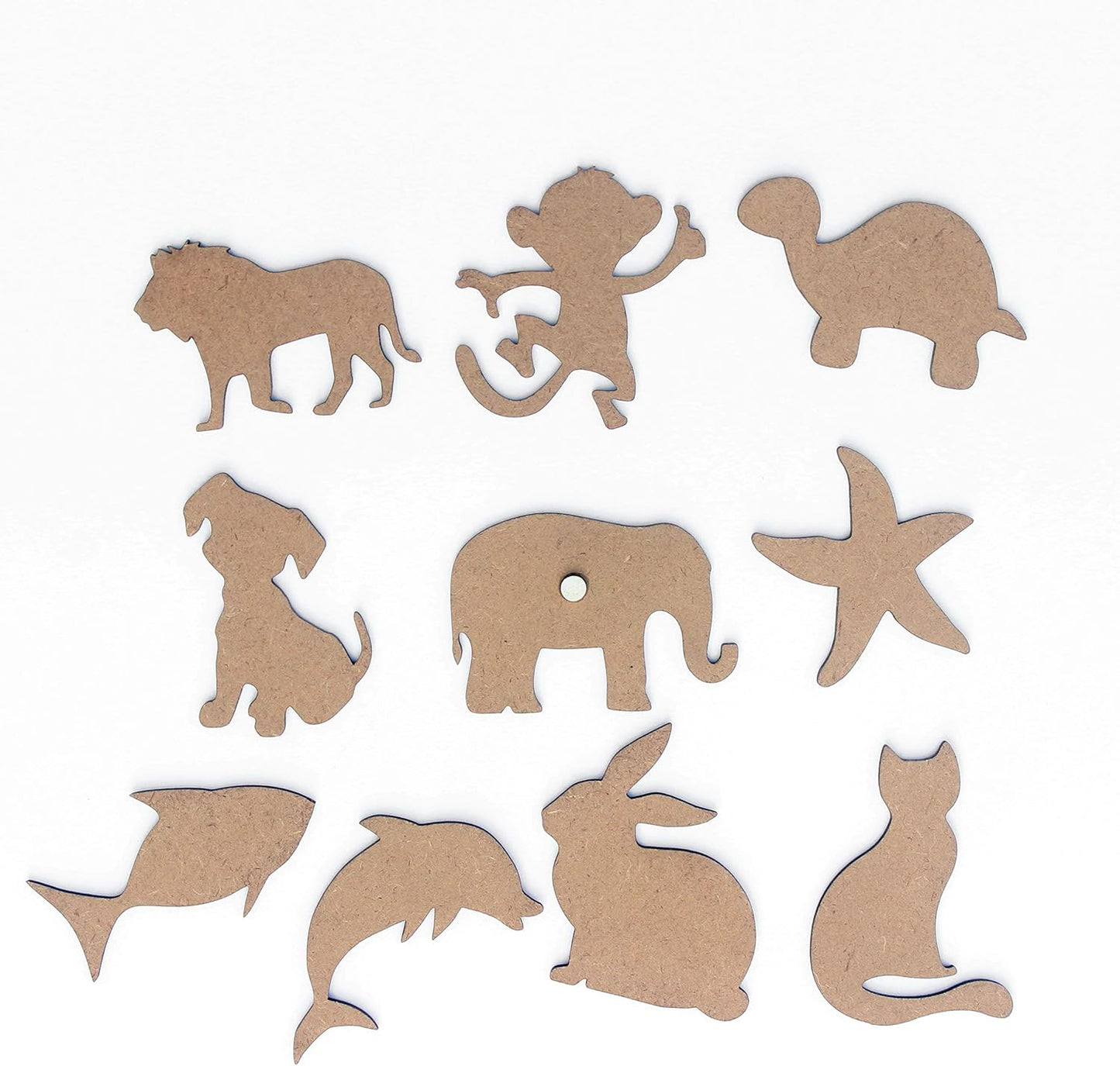 IVEI MDF Bird Cutouts/Embellishments - DIY Craft Materials - Bird-Shaped MDF Blank Cutouts for Painting, Wooden Sheet Craft Board for Resin & Fluid Art, Decoupage, Mandala Art, Pyrography - Set of 15