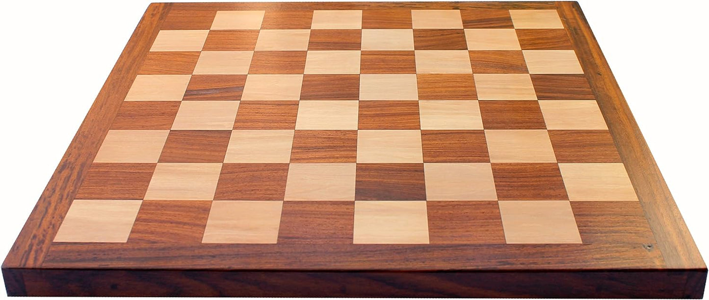 StonKraft Wooden Chess Board Without Pieces for Professional Chess Players - Appropriate Wooden & Brass Chess Pieces Chessmen Available Separately by Brand (16x16 Acacia)