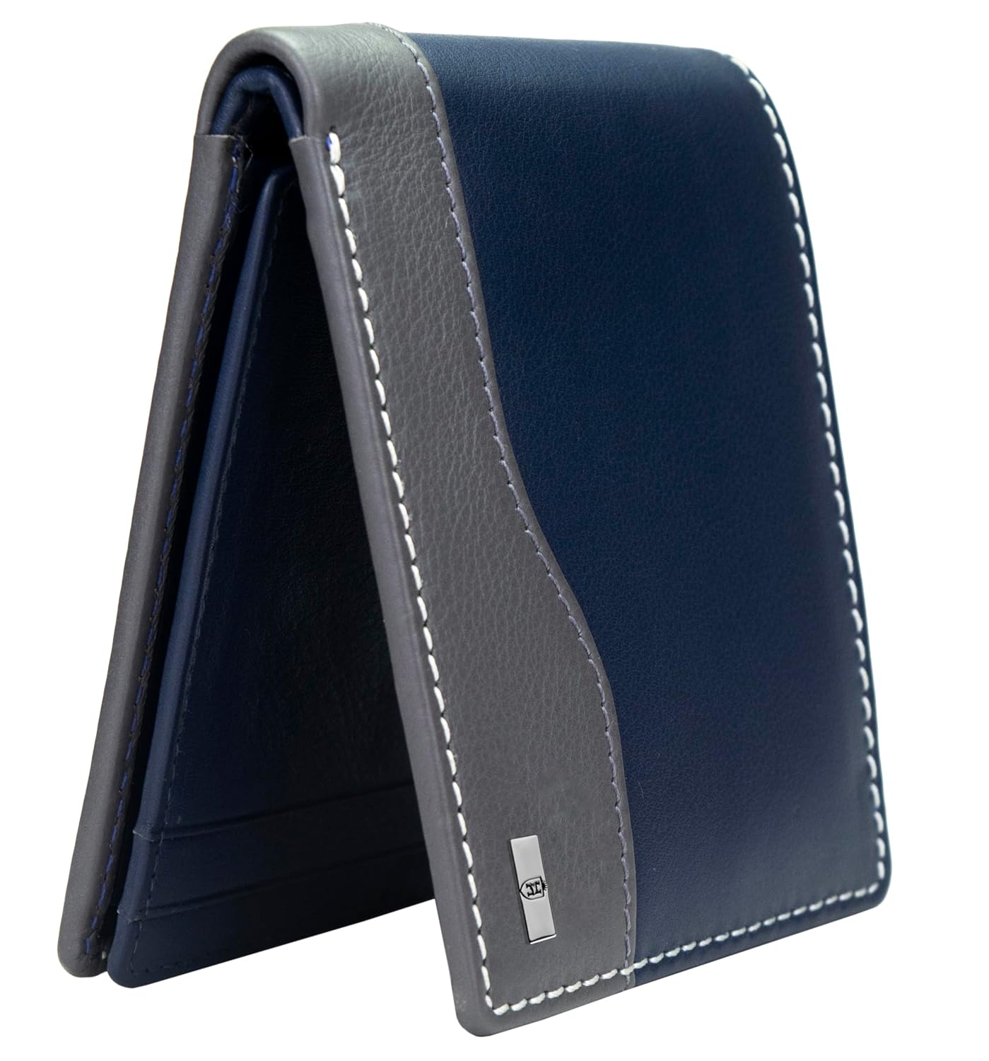 HORNBULL Buttler Navy Wallet for Men | Stylist Mens Wallet with RFID Blocking | Genuine Leather Gift for Mens