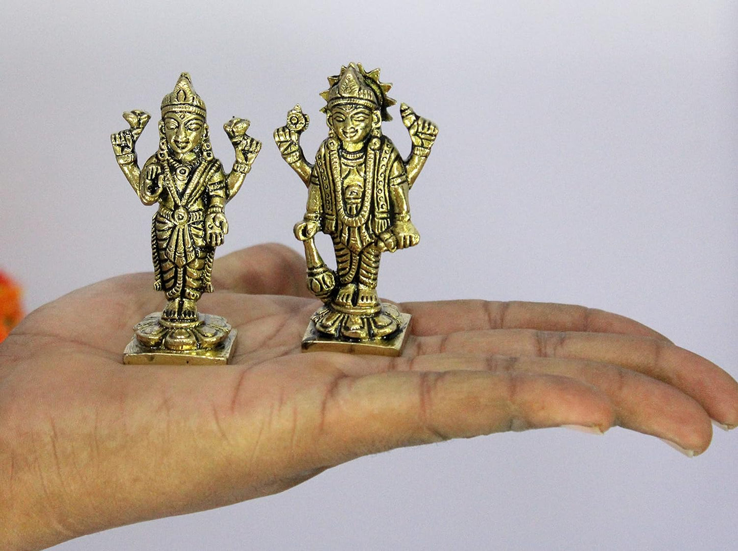 eSplanade Resin Lord Vishnu Narayana Moorti Murti Idol Statue | Pooja Idols - Home Decor | Multicolor
