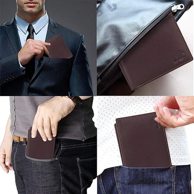 HORNBULL Maddison Men's Brown Genuine Leather Wallet | Branded Quality Wallet for Men with RFID Blocking | Mens Gift Set