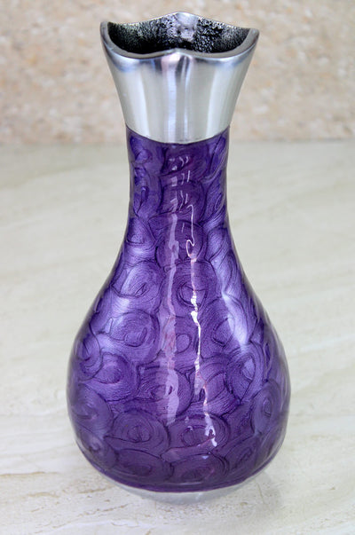 Metal Flower Vase Flower Pot Holder - Decorative Showpiece - Home D?©cor - Blue - 16" Inches