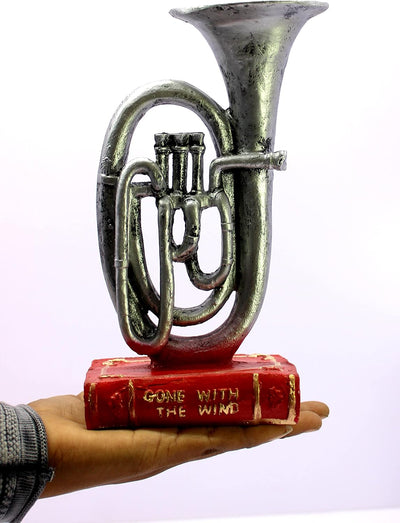 eSplanade Resin Trumpet Showpiece Statue Sculpture Figurine - Home Decor - 10.6" Inches - Multicolour