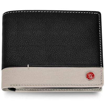 HORNBULL Jackson Leather Wallet for Men | Genuine Leather Wallet with RFID Blocking | Wallets for Boys | Mens Gift Wallet Black Nappa