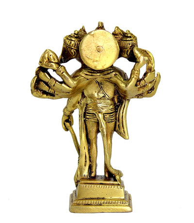 ESPLANADE Brass Panchmukhi Hanuman Anjaneya Pavan Putra Bajrangbali Idol Murti Moorti Statue (6.5 Inch)