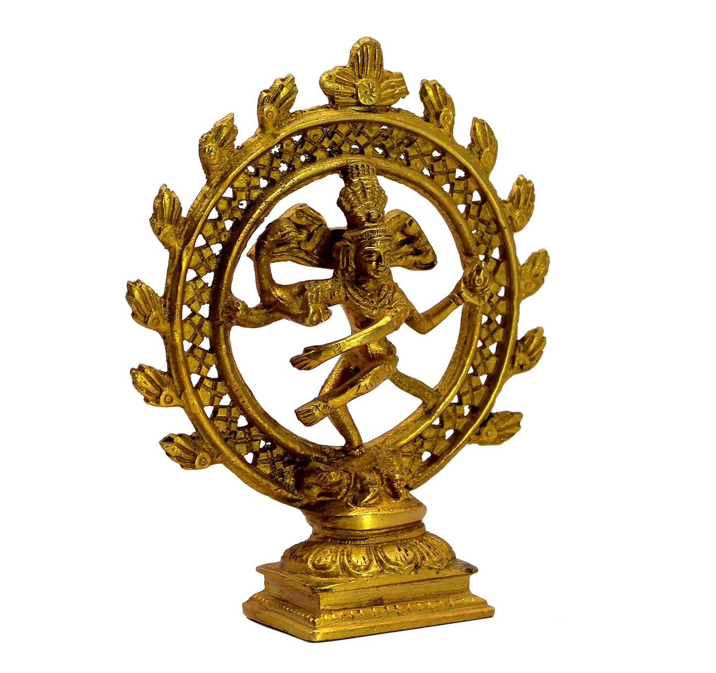 StonKraft 6" Brass Natraj Statue Idol Sculpture Shiva - Nataraj The Lord of Dance Natrajan