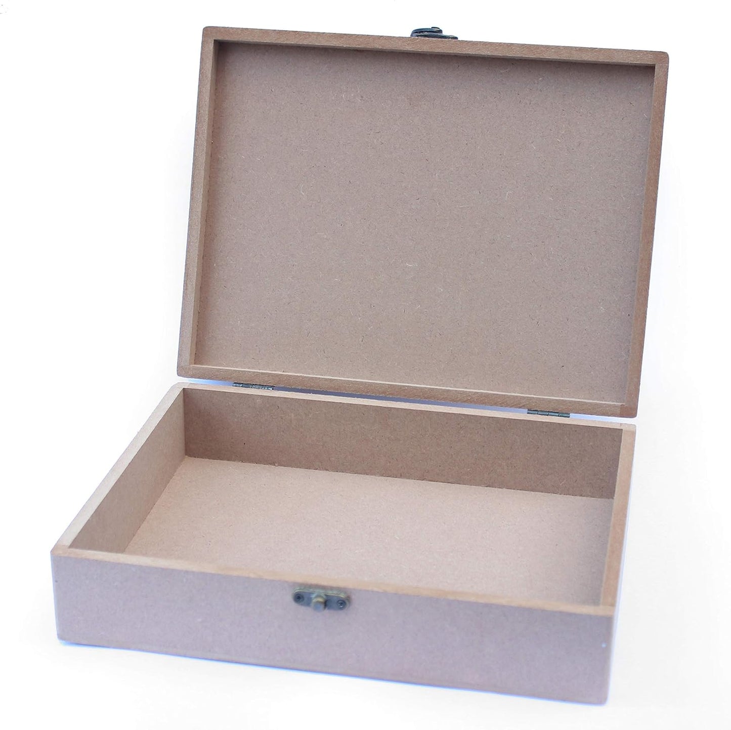 IVEI MDF Box - Wood Box DIY Craft Materials - Plain MDF Blank Box for Painting, Wooden Sheet Craft, Resin & Fluid Art, Mandala Art, Pyrography