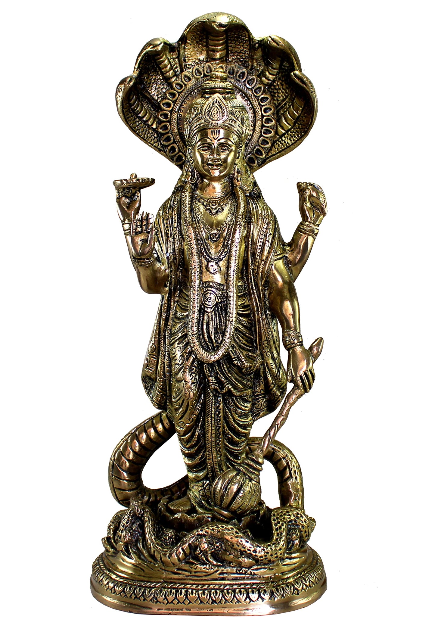 eSplanade Resin Lord Vishnu Narayana Moorti Murti Idol Statue | Pooja Idols - Home Decor | Multicolor