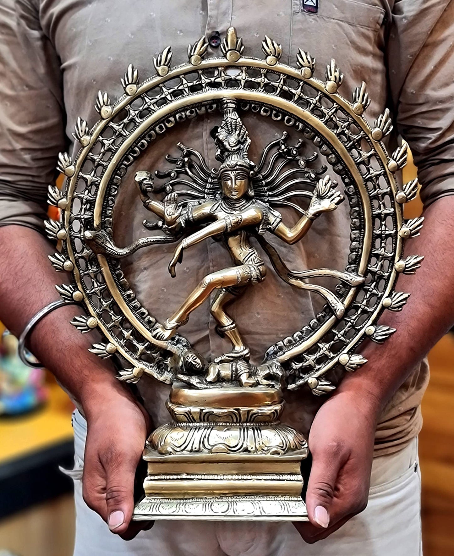 ESPLANADE Brass Natraj Murti Statue Idol Sculpture Shiva - The of Dance Natrajan, Home Decor Figurines