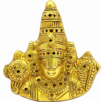eSplanade - 6" & 6.75" Brass Balaji Venkatesh Tirupati Statue Murti Idol | Pooja Idols | Tirupathi Balaji | Home Decor | Brass Statue