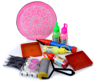 TOTA Rangoli Kit for Floor Rangoli for Pooja Art and Craft for Kids (Rangoli Kit)