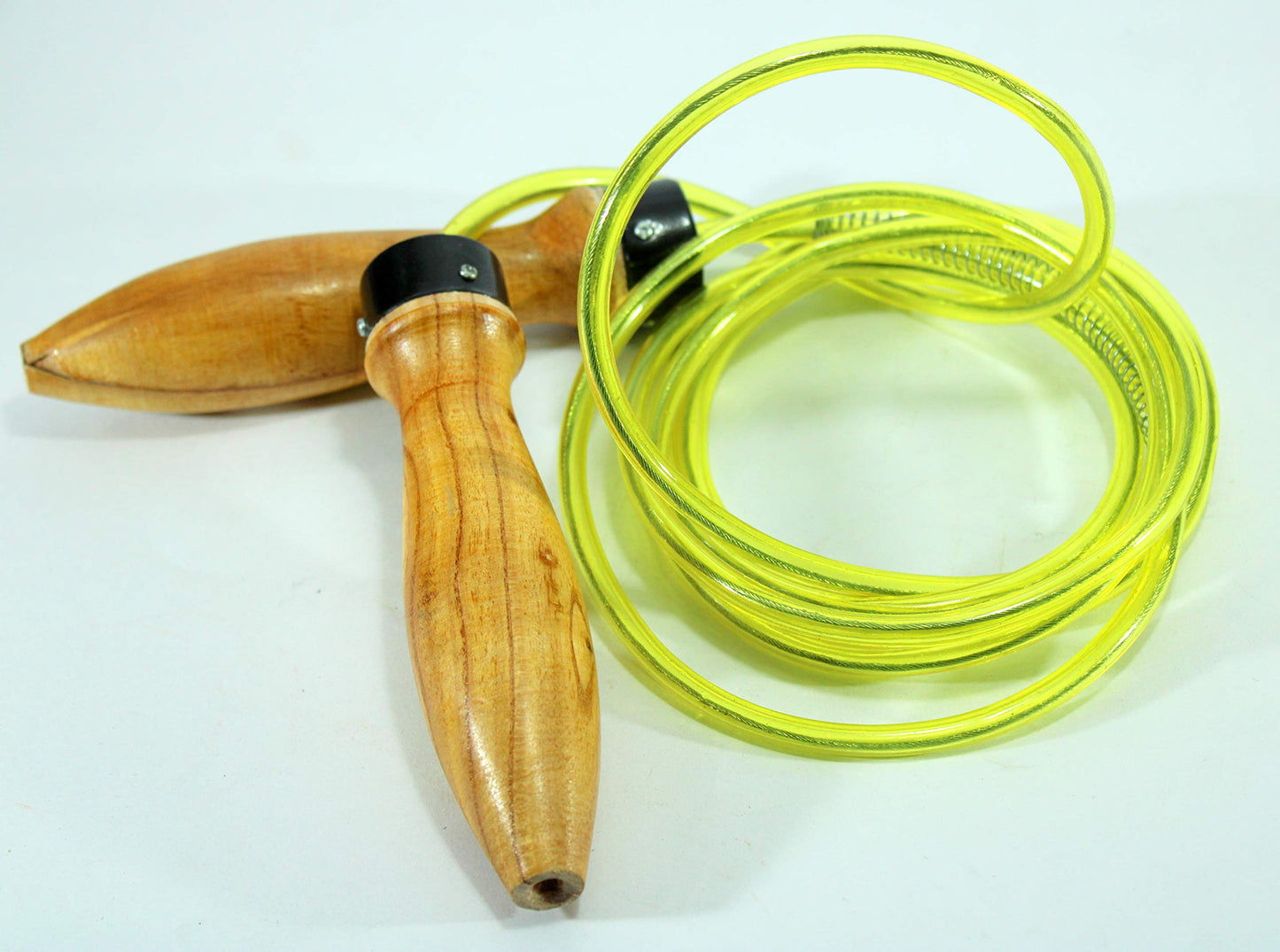 StonKraft Skipping Rope for Men/Women for Gym/Weight Loss | Wooden Handle, Steel Wire PVC Coated Rope