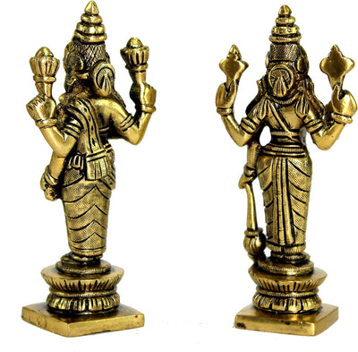 eSplanade Resin Lord Vishnu Narayana Moorti Murti Idol Statue | Pooja Idols - Home Decor | Multicolor