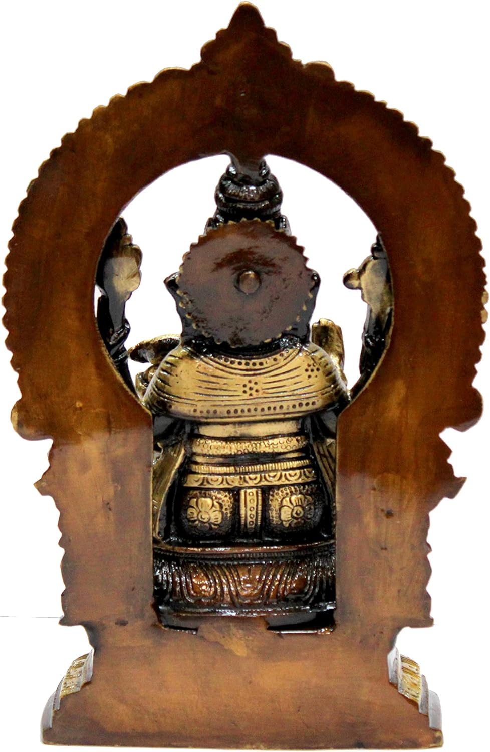 eSplanade Brass Laxmi Lakshmi Goddess Murti Idol Statue Figurine Sculpture | Pooja Idols - Home Decor | Golden - 6.75" Inches & 9.75" Inches - Multi