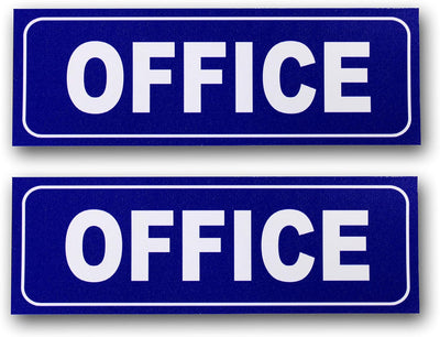 eSplanade Office Sign Sticker Decal - Easy to Mount Weather Resistant Long Lasting Ink Size (9" x 3")