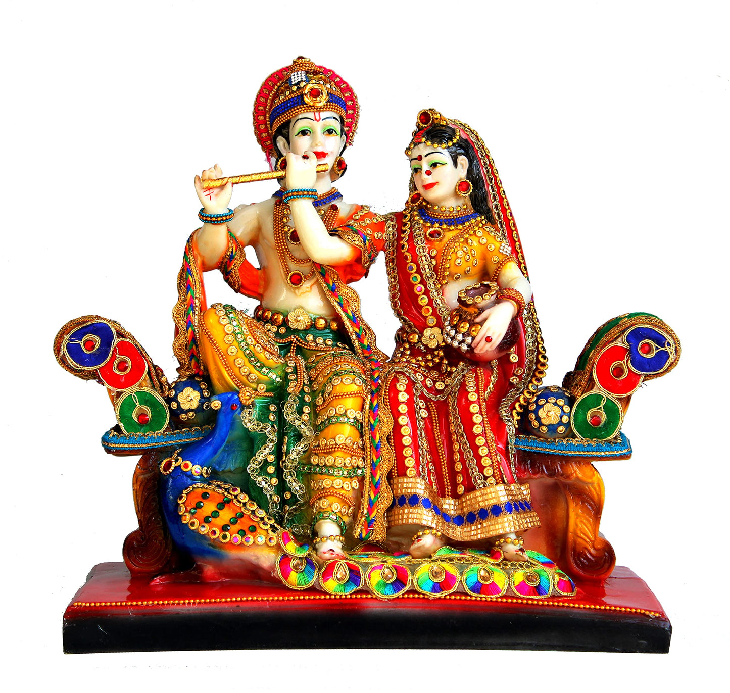 eSplanade - Radha Krishna Kishan Murti Idol Statue Sculpture - Resin (Radha Krishna )