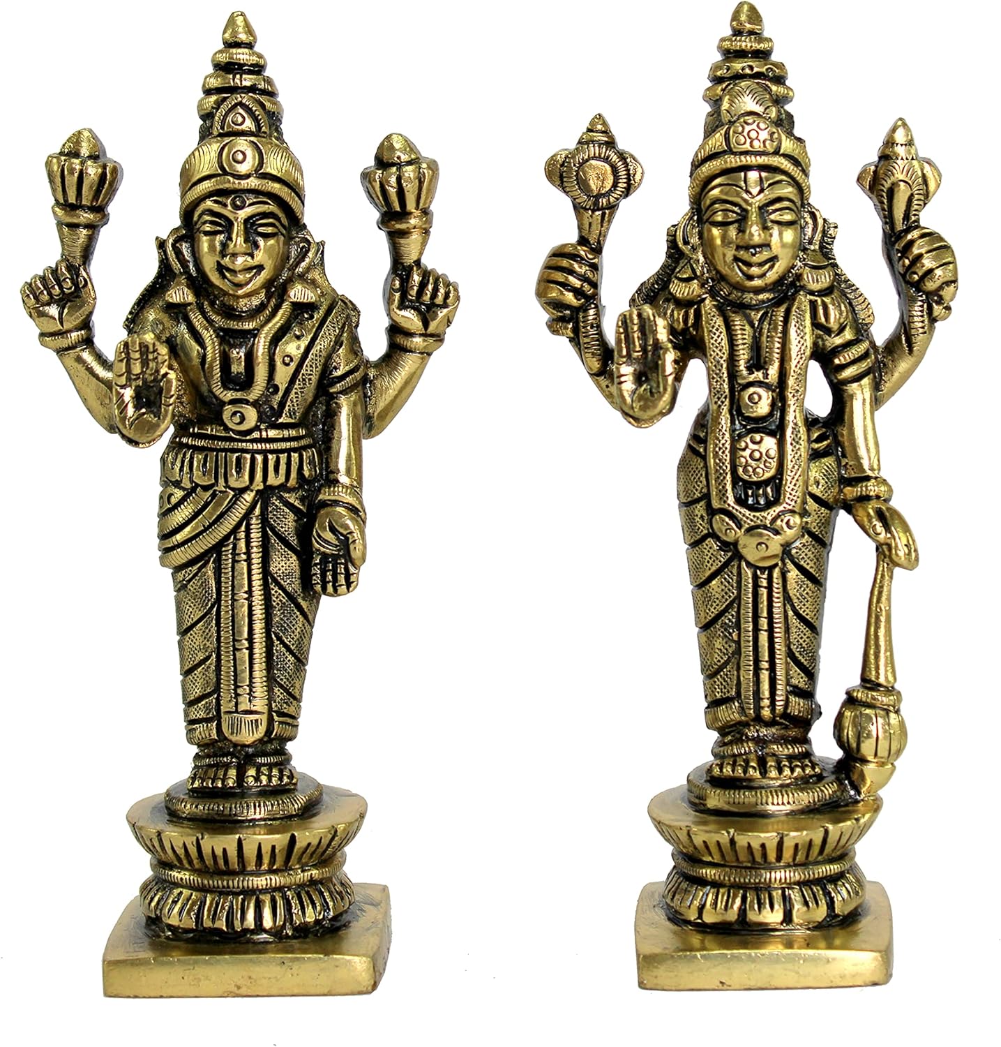 eSplanade Resin Lord Vishnu Narayana Moorti Murti Idol Statue | Pooja Idols - Home Decor | Multicolor