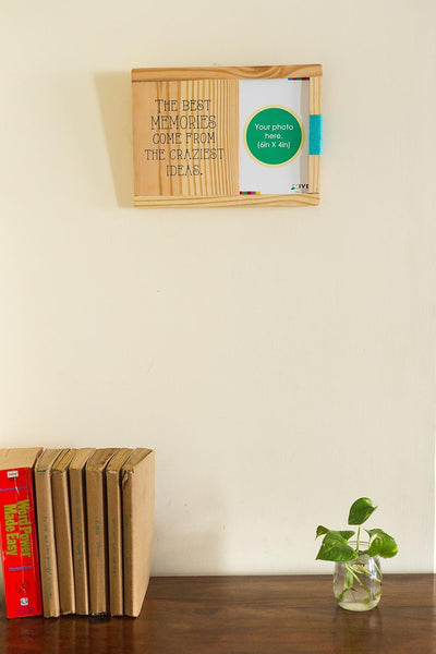 IVEI wooden photoframe for wall and desk - Memories - picture quote - gifts for photographer - souvenir gifts - farewell gifts
