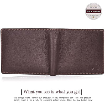 HORNBULL Maddison Men's Brown Genuine Leather Wallet | Branded Quality Wallet for Men with RFID Blocking | Mens Gift Set