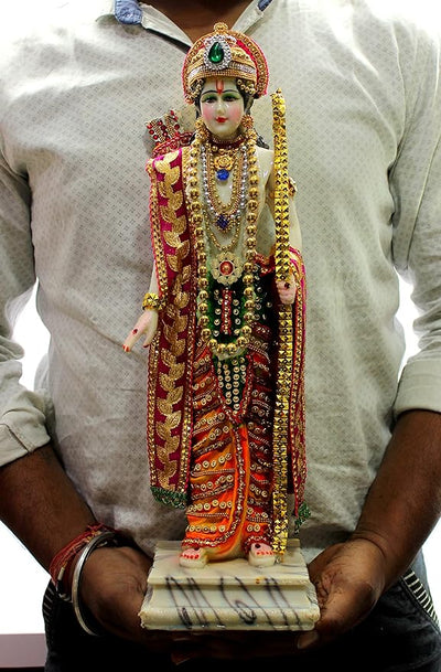 eSplanade Ram Darbar with Ram, Laxman, Sita and Hanuman Murti Idol Statue Sculpture | Decorative Idols - Home Decor | Resin - Multicolour - 18" Inches (Big Size)