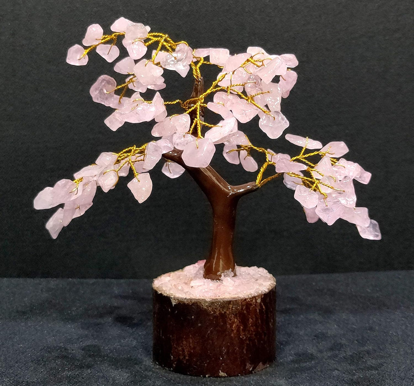 eSplanade Crystals Tree Healing Stones Seven Chakra Natural Healing Gemstone Bonsai Fortune Money Tree, Home Office Decor Spiritual Gift | Size 7-8 Inches