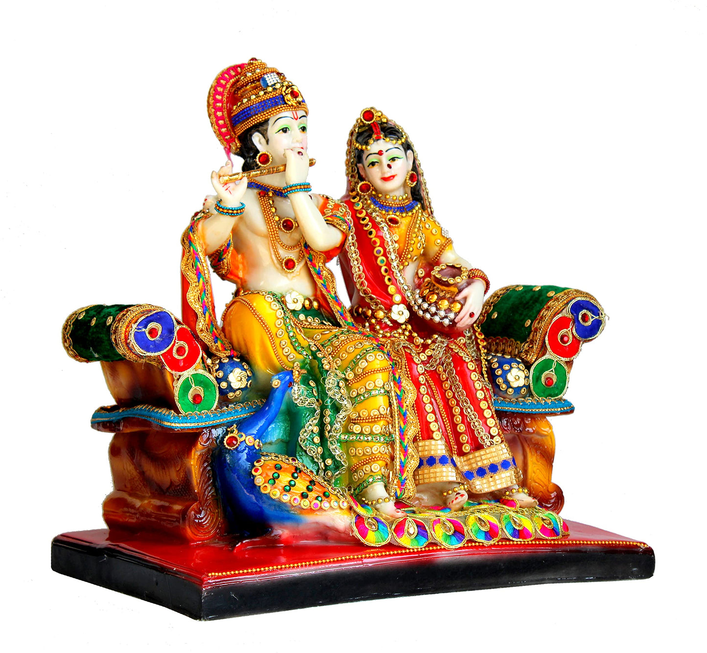 eSplanade - Radha Krishna Kishan Murti Idol Statue Sculpture - Resin (Radha Krishna )
