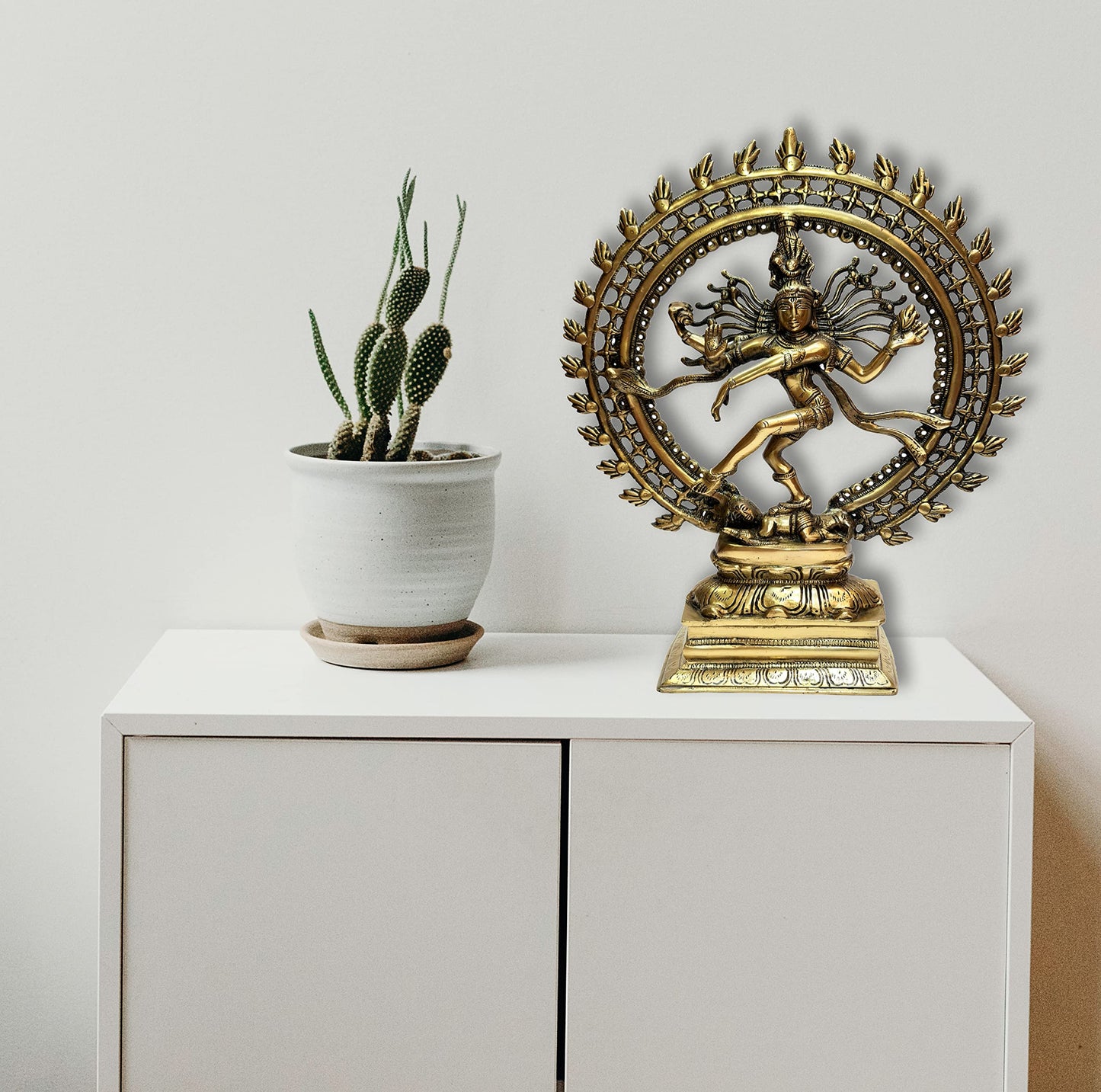 ESPLANADE Brass Natraj Murti Statue Idol Sculpture Shiva - The of Dance Natrajan, Home Decor Figurines