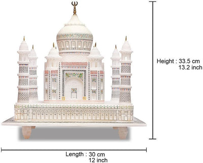 StonKraft Marble Tajmahal Replica, 12 Inches, White