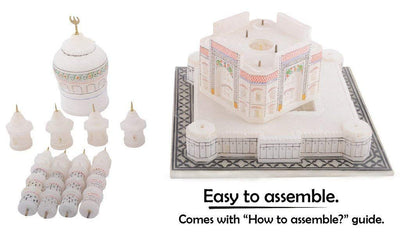 StonKraft Marble Tajmahal Replica, 12 Inches, White