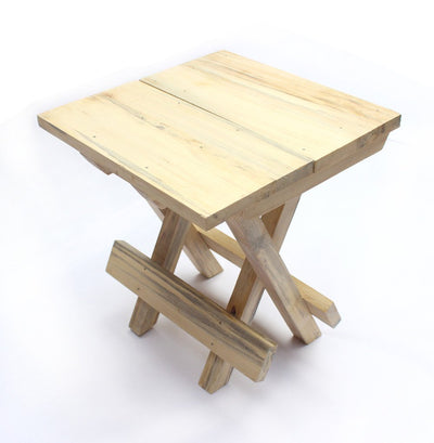 IVEI Smart Wooden Folding Multi-Purpose Table - Folding Stool for Kids and Toddlers - Mini Table - Kids Play Table – Handmade Wooden Table - Attractive Gifts for Homes. Size: Small (9.5in)