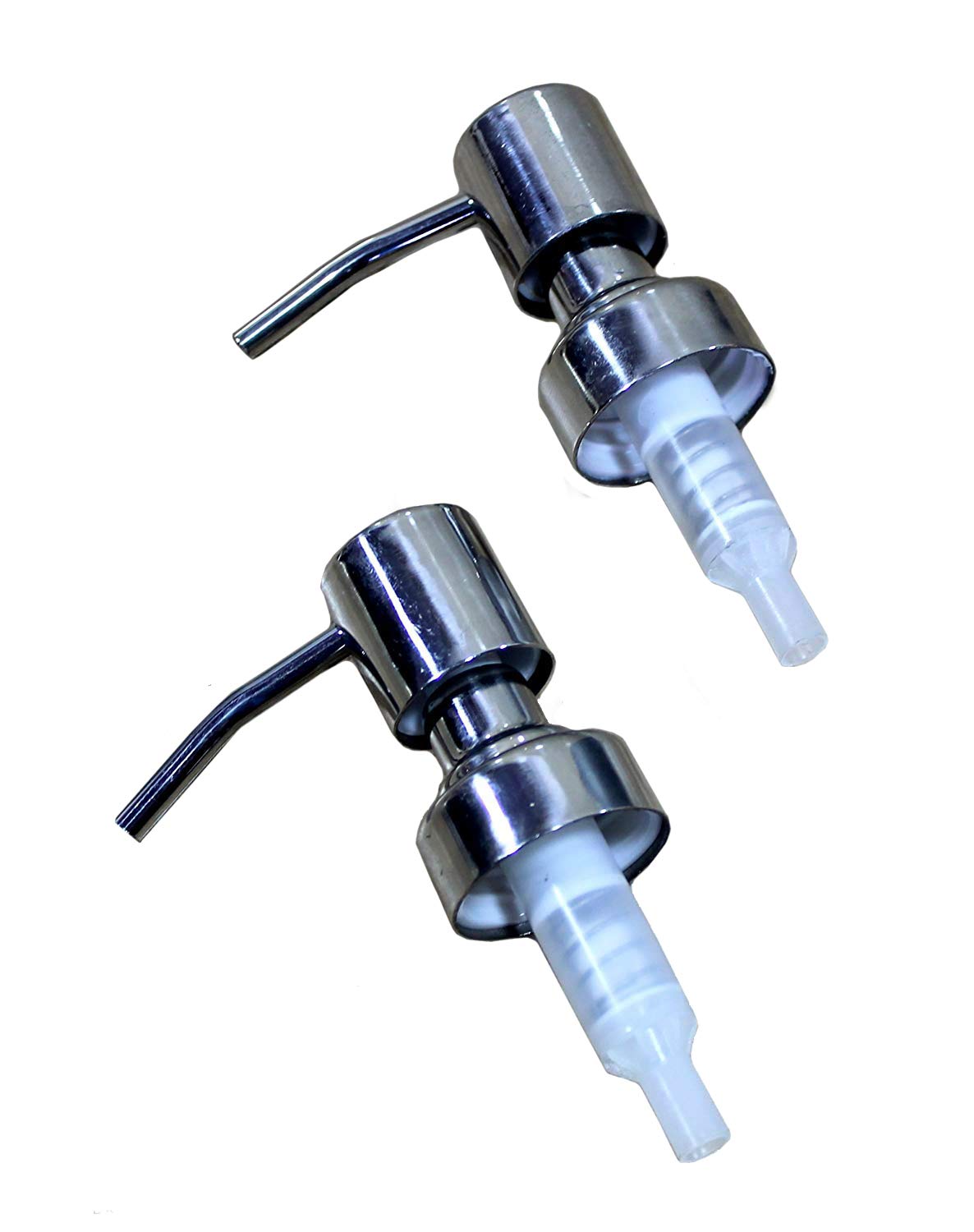 KLEO Stainless Steel Liquid Soap Dispenser Replacement Pump | Soap Pump | Lotion Pump - Pack of 2