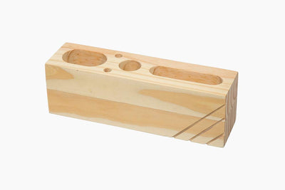 IVEI Sleek Pine Wood Rectangular Pen Stand � Pen/Pencil Holder - Minimalistic Office Desk Organizer - Wooden Stationery Holder for Office and Study Table - Smart and Unique Budget Gifts