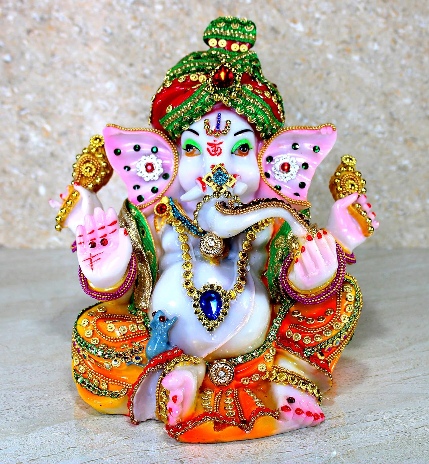 eSplanade Pagdi Ganesha Ganpati Murti Idol Statue Sculpture (9")