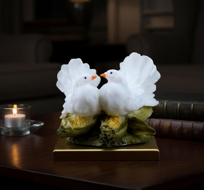 eSplanade Love Birds Showpiece | Bird Statue Romantic Couple Gift Decorative Showpieces Items (Multicolour)
