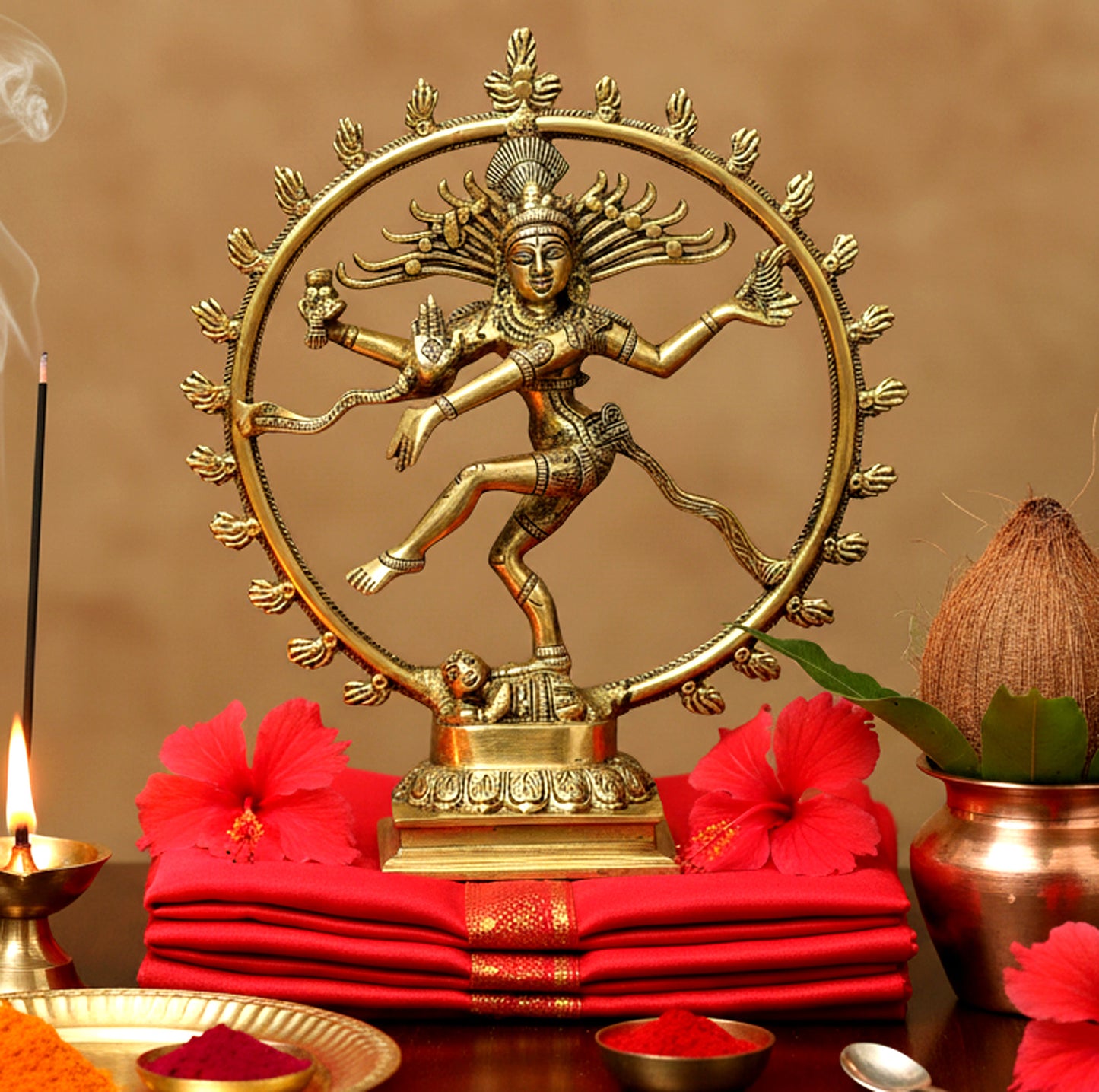 ESPLANADE Brass Natraj Murti Statue Idol Sculpture Shiva - The of Dance Natrajan, Home Decor Figurines