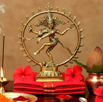 ESPLANADE Brass Natraj Murti Statue Idol Sculpture Shiva - The of Dance Natrajan, Home Decor Figurines