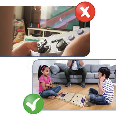 Clapjoy Table top Board Games for Adults & Kids Toy Perfect for Family, Picnic, Birthday Gift and Return Gift (Slingo & Shut The Box) Air Hockey, 2 Player, 59 L x 31 W Cm