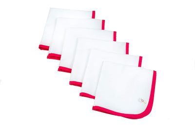 JnB Jacha & Bacha Pure Soft Cotton Dhoti Napkins for Babies/Kids Set of 6 Napkins-Yellow (Pink)